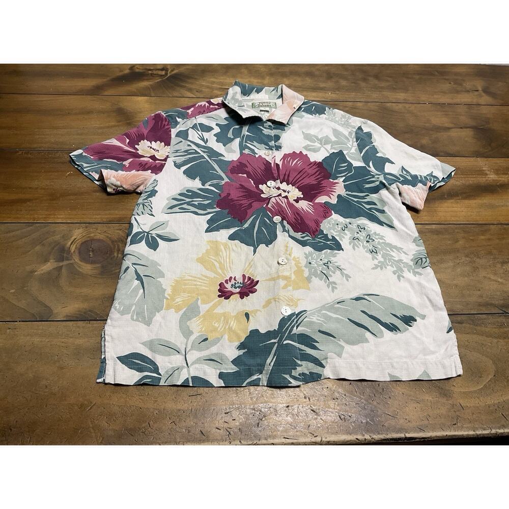 Tommy Bahama Womens Silk Floral Button Down Shirt Top Size XS